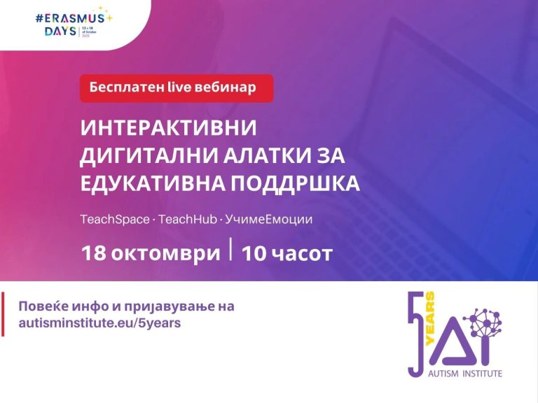 #ErasmusDays вебинар: Интерактивни дигитални алатки за едукативна поддршка